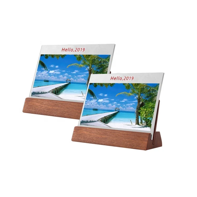 New Design China Wholesale wooden desk table top calendar