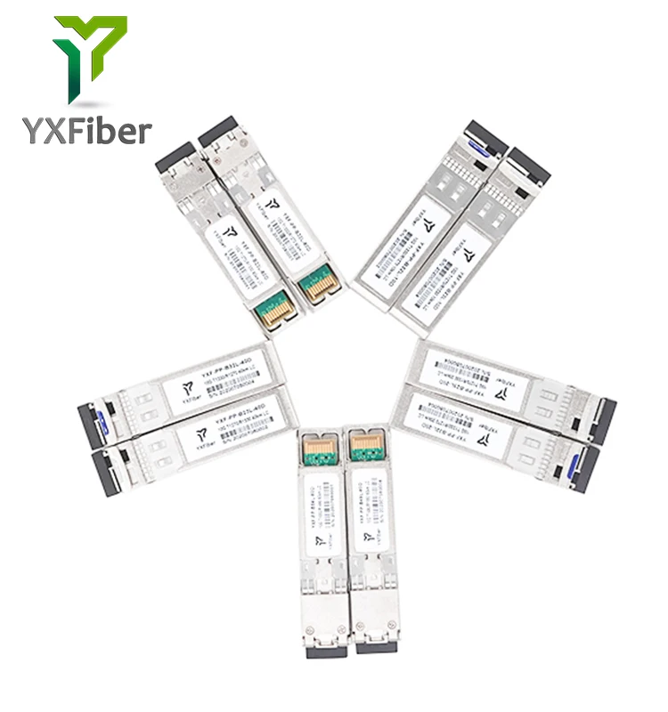  Телекоммуникационный продукт YXFiber T1270/R1330nm 20 км SM 10G SFP + оптический модуль