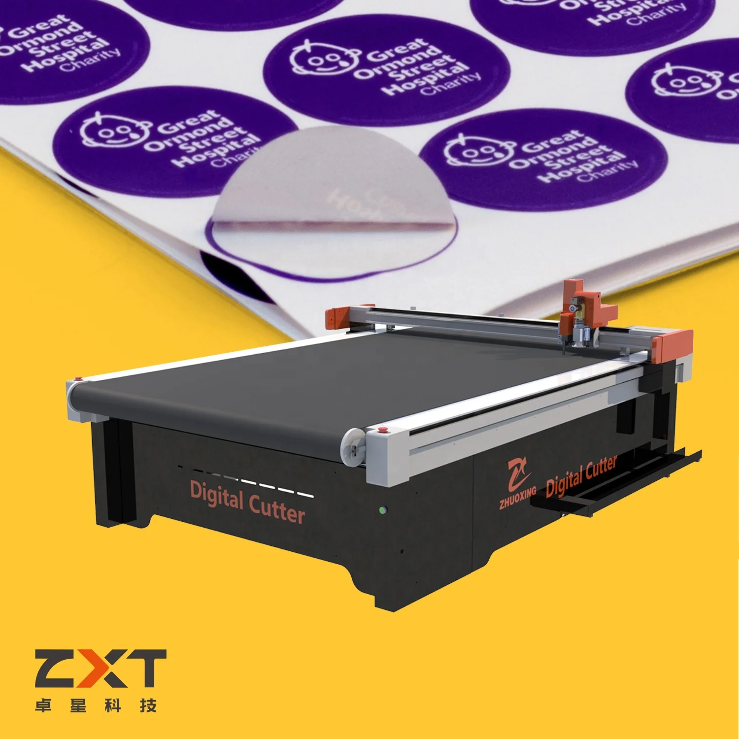 
big format digital plotter cutter flatbed vinyl sticker cutting machine 