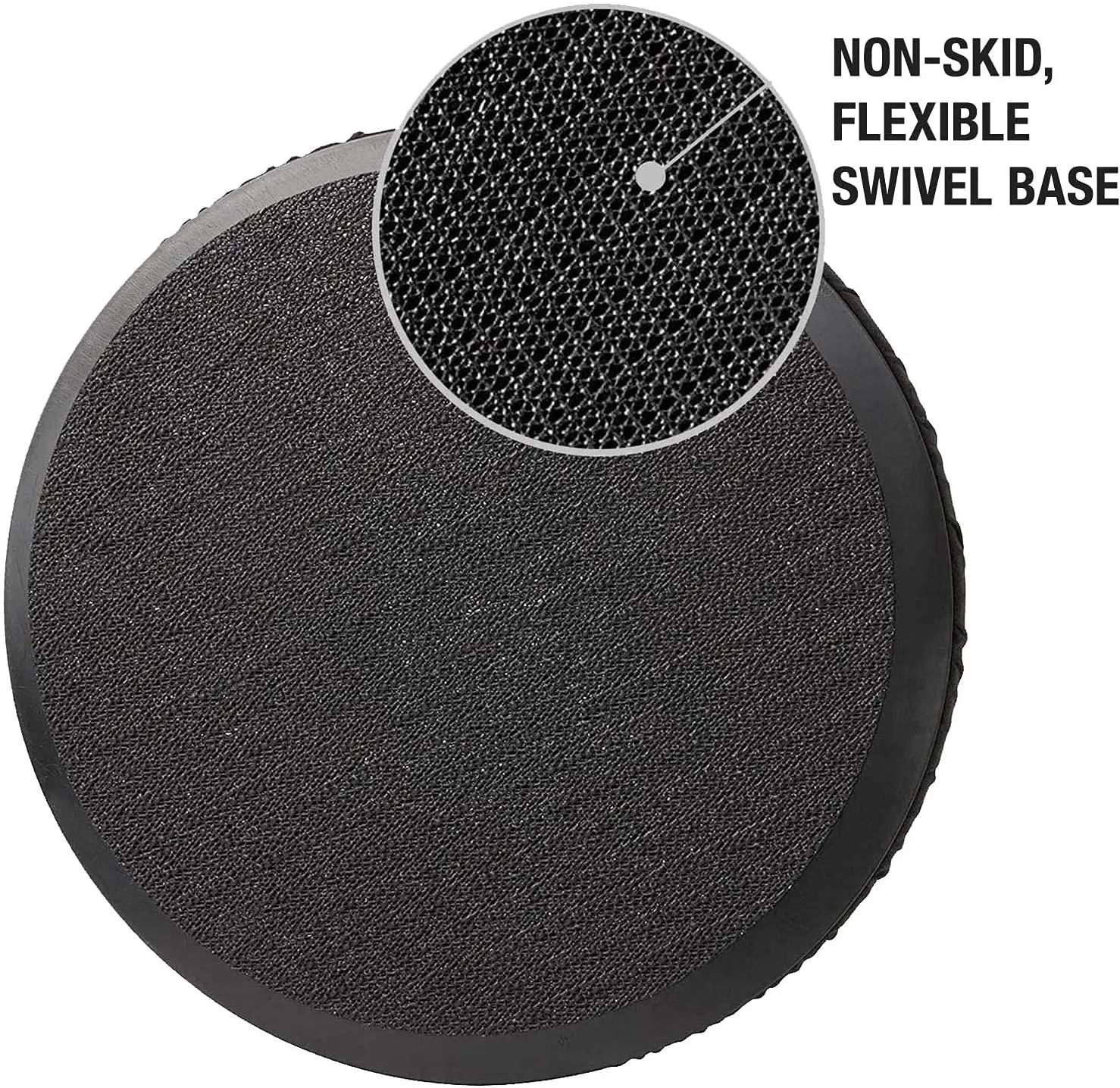 360 Degree Swivel Seat Cushion assists Turns to facilitate Transitions to Sitting or Standing, Grey, 15 Inches in Diameter