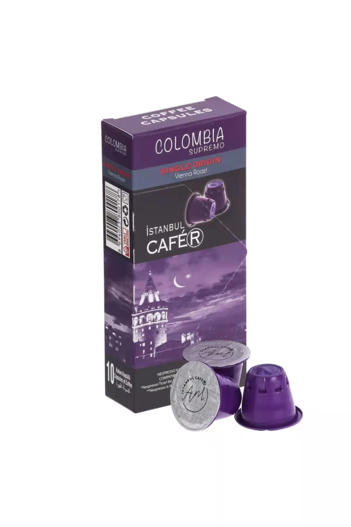 Wholesaler High End Metal Silver Paper Material espresso Capsules Packaging Custom Coffee packaging Gift Box