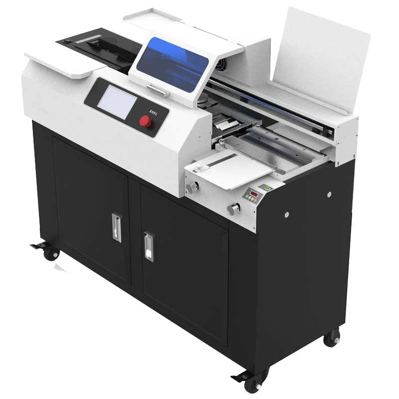 Smasmoon Update China Factory Digital A4 Perfect Hot Met Gule Book Binding Machine With Side Glue Tank