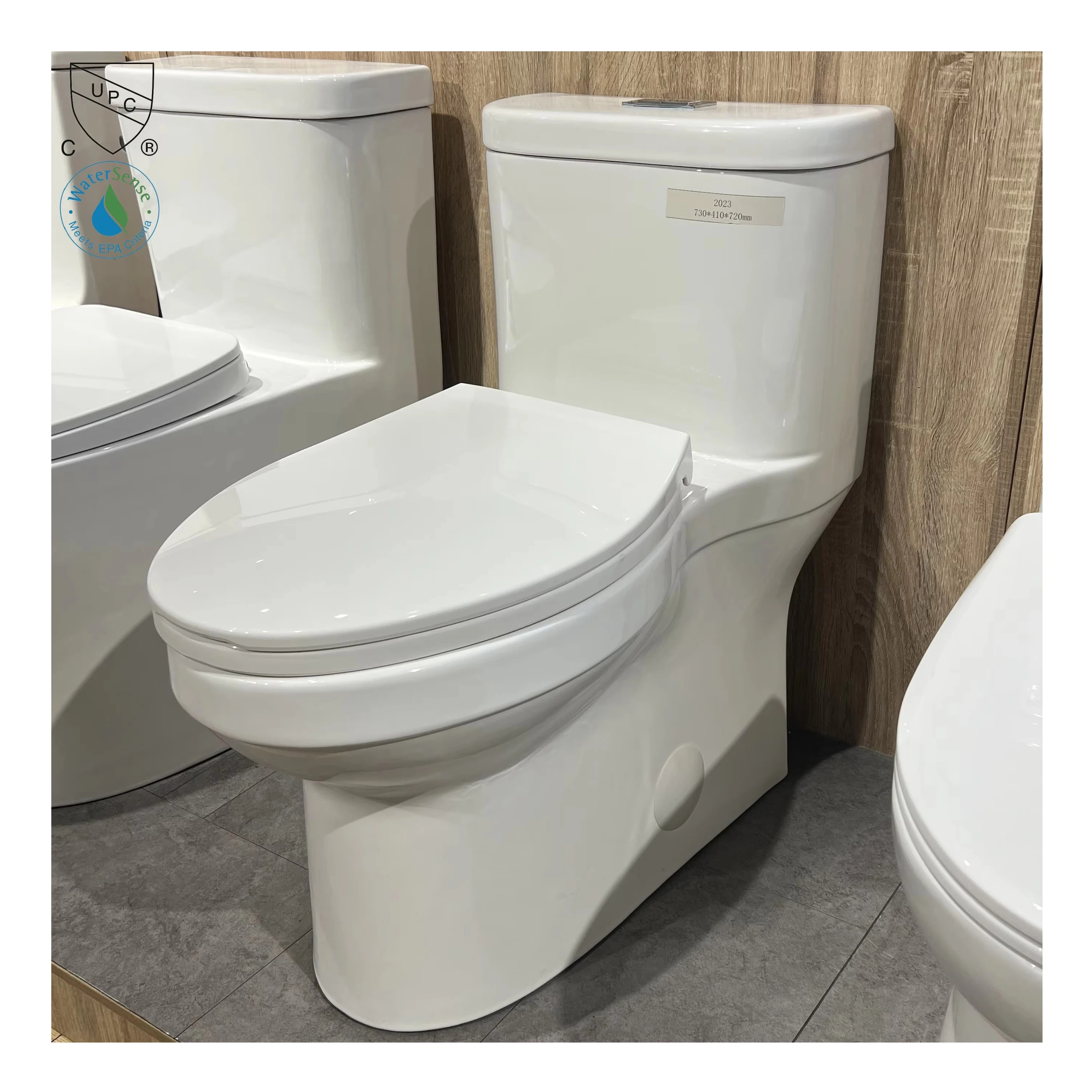 CUPC WC USA стандартная фарфоровая сантехника легко очищенная вода шкаф для ванной комнаты керамический пол Цельный унитаз