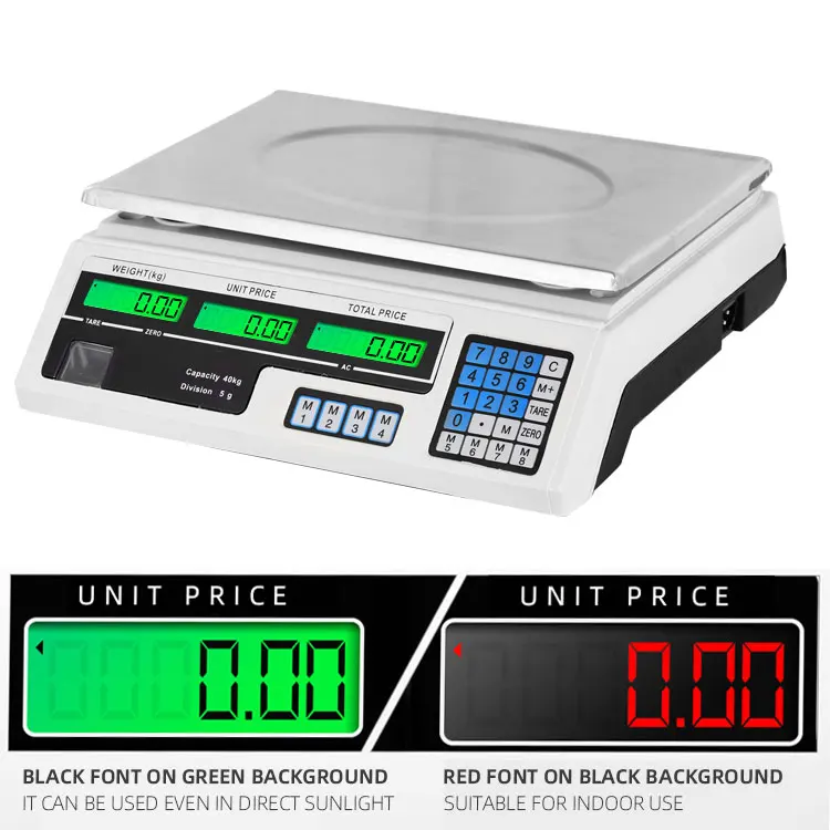 Electronic Weighing Scales 30kg Digital Commercial Gram Platform Balance Scale 40kg