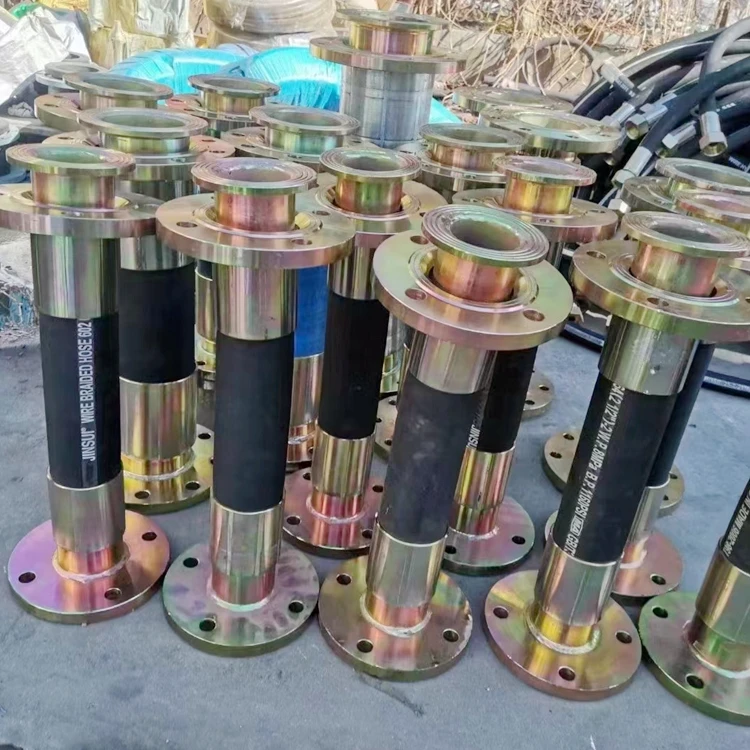 SAE100 hose tube oil hydraulic hoses product with fitting assembly wire reinforced oil hose