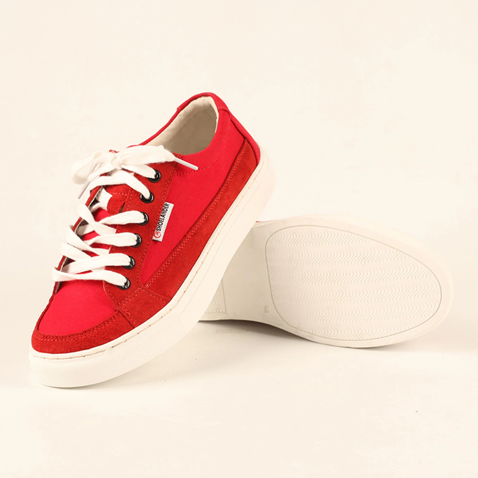 Fashion Sneakers Printed Canvas Shoes for women red  Shoes Lace up Low Top Classic Canvas Sneakers Slip ons