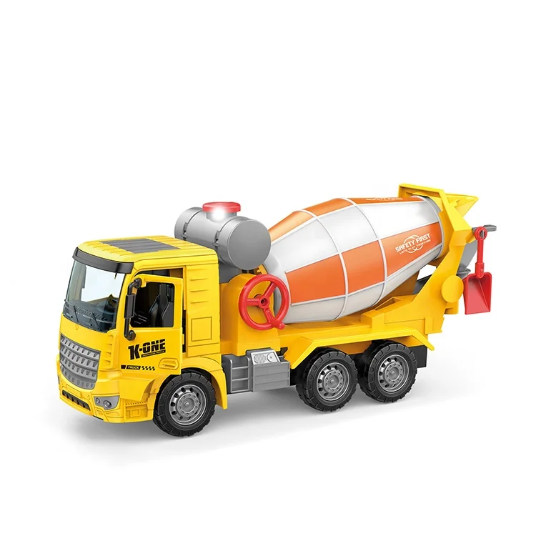 Newest friction open door cement truck toy for boys