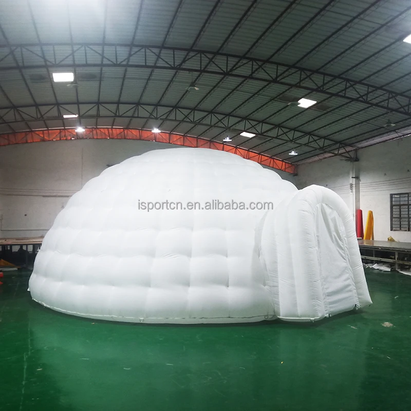 Party Led Snow Bubble Dome Customized With Inflatable Igloo Tent For Kids
