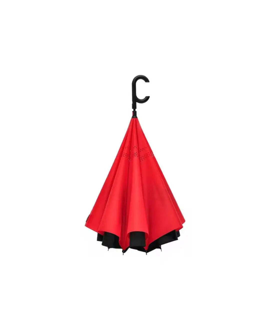 
Straight pole Sunny and rainy business affairs reverse Plain reverse umbrella 