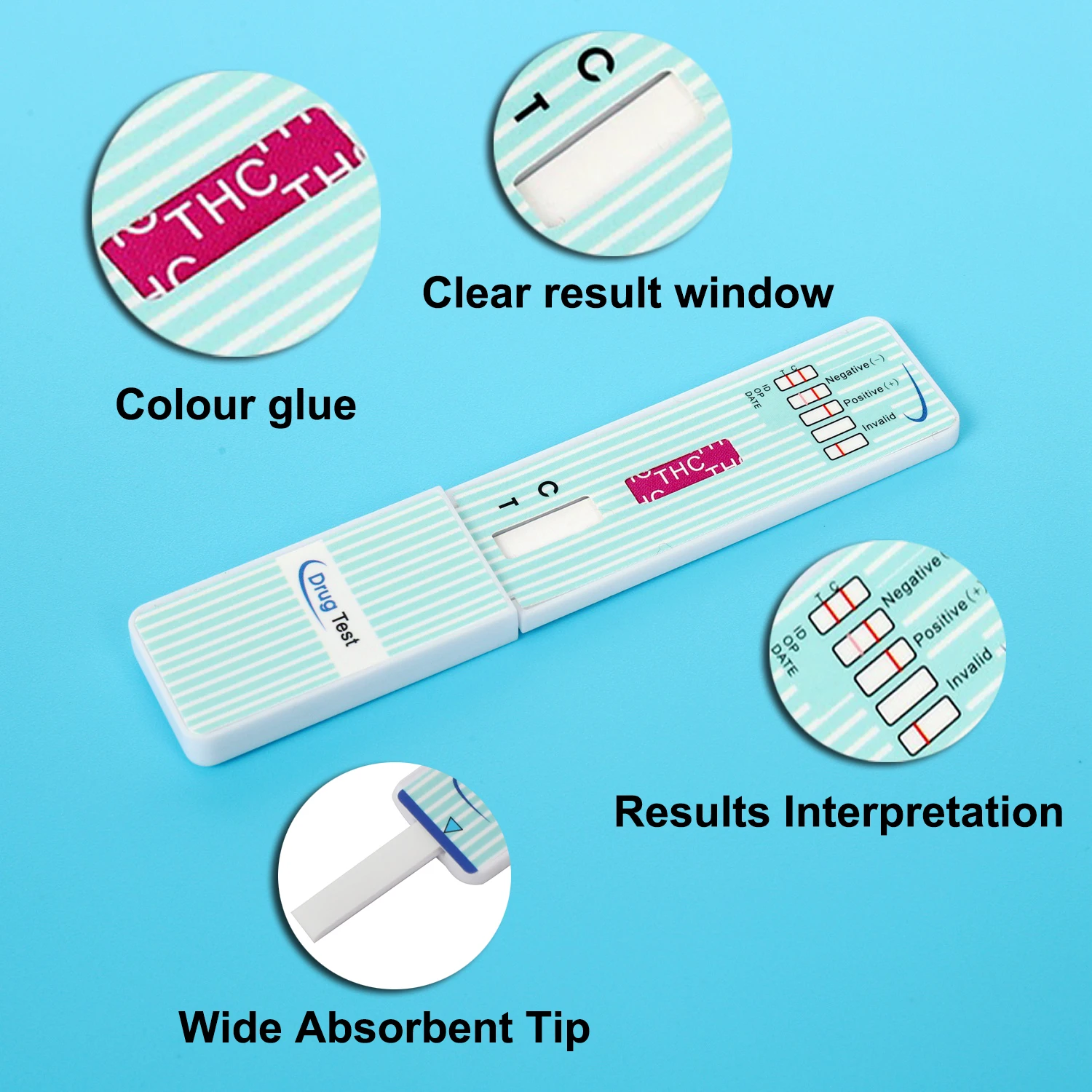 Rapid Vitro Diagnostic Use Highly Sensitive 20 50 ng/mL THC Marijuana urine drugs test kits