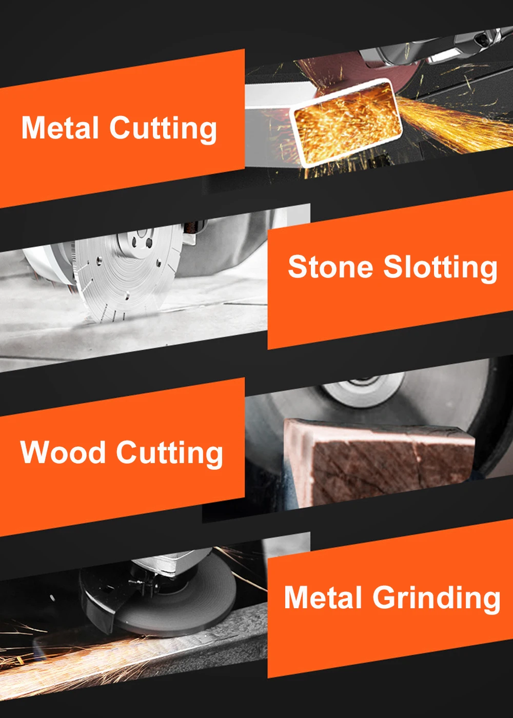 LINOON hardware tools industrial home used 100mm electric mini angle grinder