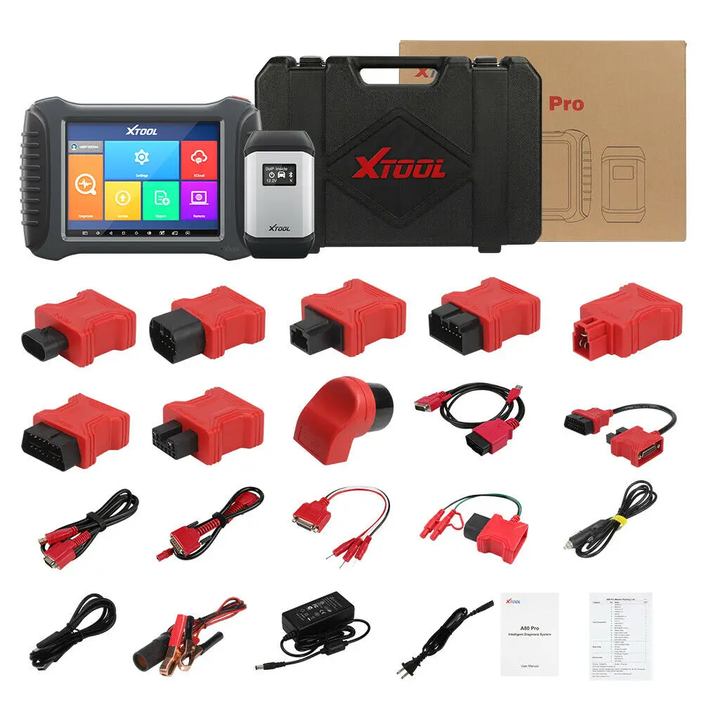 Оригинальный Автомобильный диагностический инструмент XTOOL A80 Pro Master программатор VCI J2534 кодирование ЭБУ бесплатное обновление онлайн
