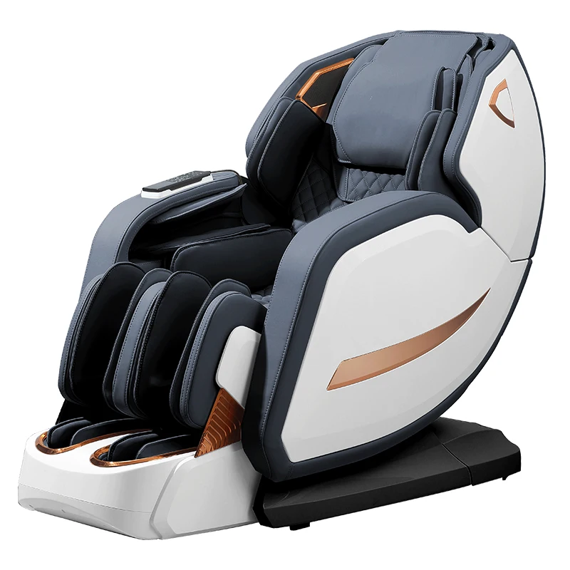 4D Massage Chair Zero Gravity Heated And Shiatsu Office Chair Track Yoga Stretch Intelligent Body Detection Bluetooth