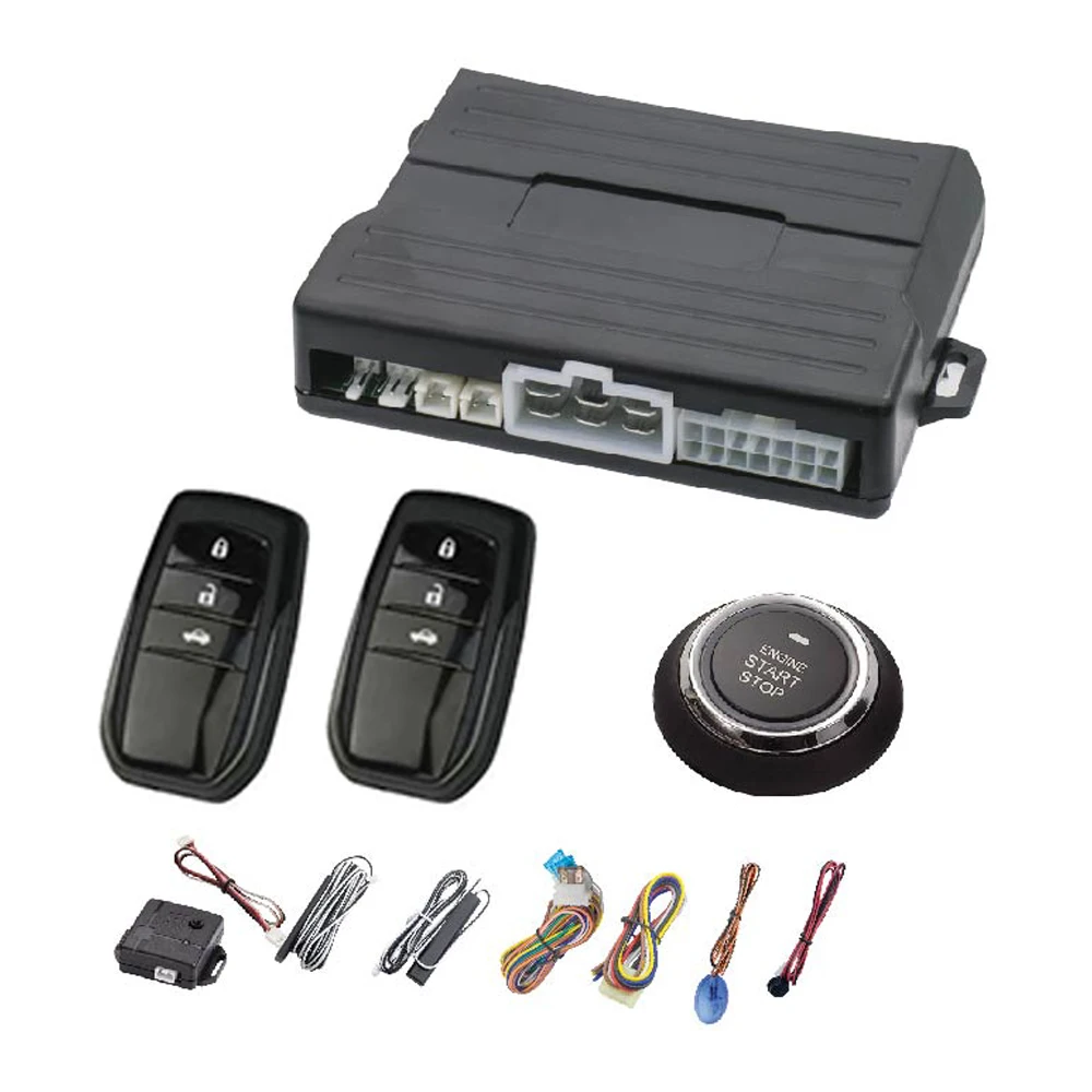 Hottest Sales PKE remote control engine start button engine start car alarm system with Toyota key