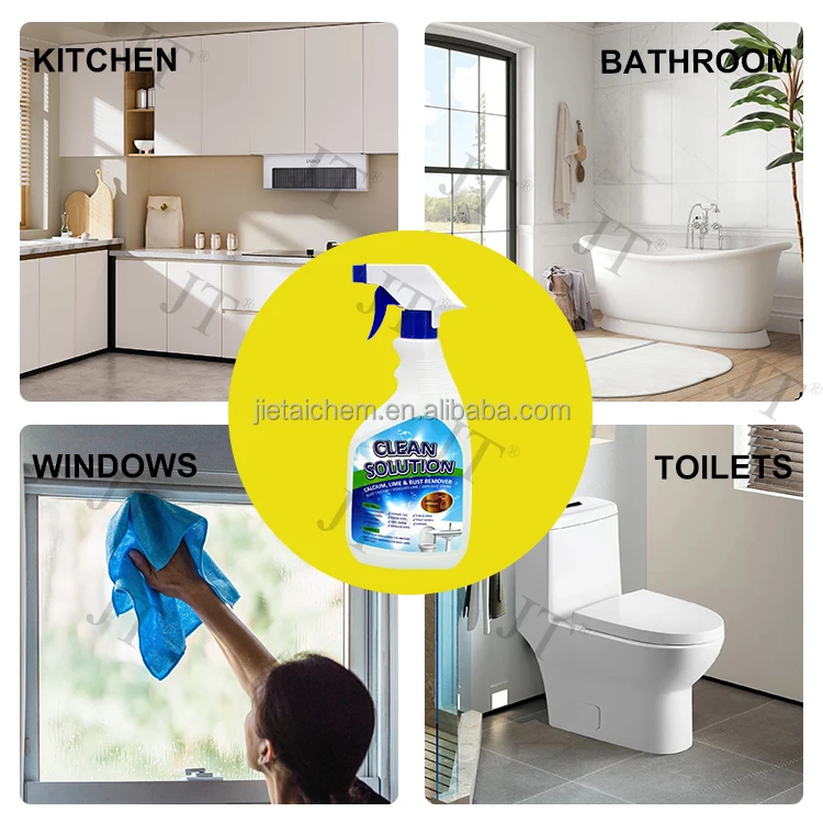 OEM Custom Clean Calcium Lime Rust Remover Bathroom Cleaner Limescale Shower Cleaning Spray