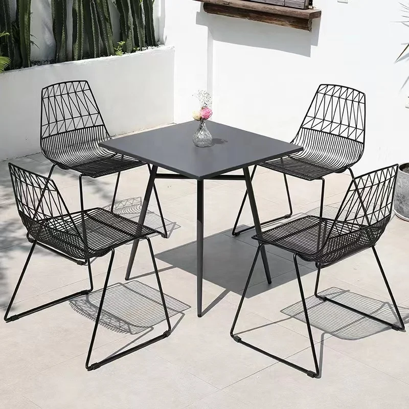 Factory Supply Outdoor Table and Chair Set Modern Design Restaurant Cafe Dining Chair for Kitchen Available for Sale