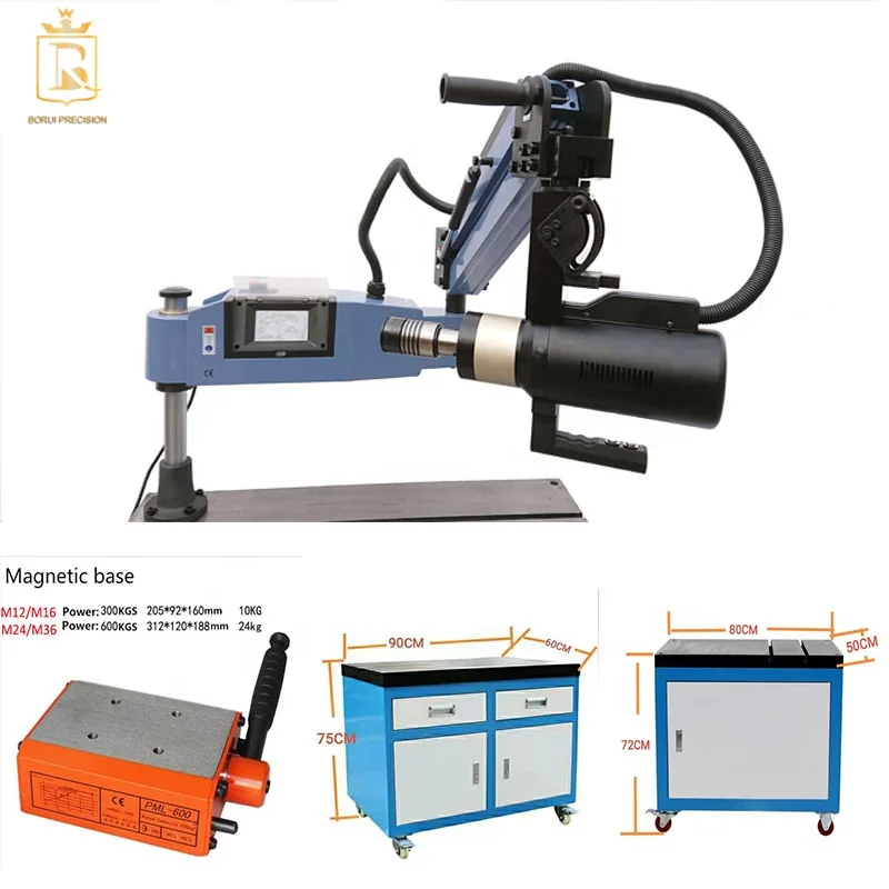 M3-M16 Servo motor electric tapping machine for thread machining