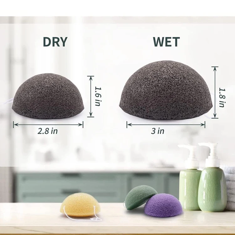 Wholesale Facial Skin Cleansing Exfoliating Body Bath Sponge Natural Organic Konjac Sponges for Face