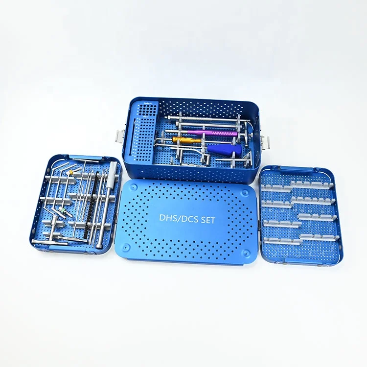 Hot selling Basic Stainless Steel Bone Sets DHS/DCS Surgical Instrument Set II For Orthopedic Surgery
