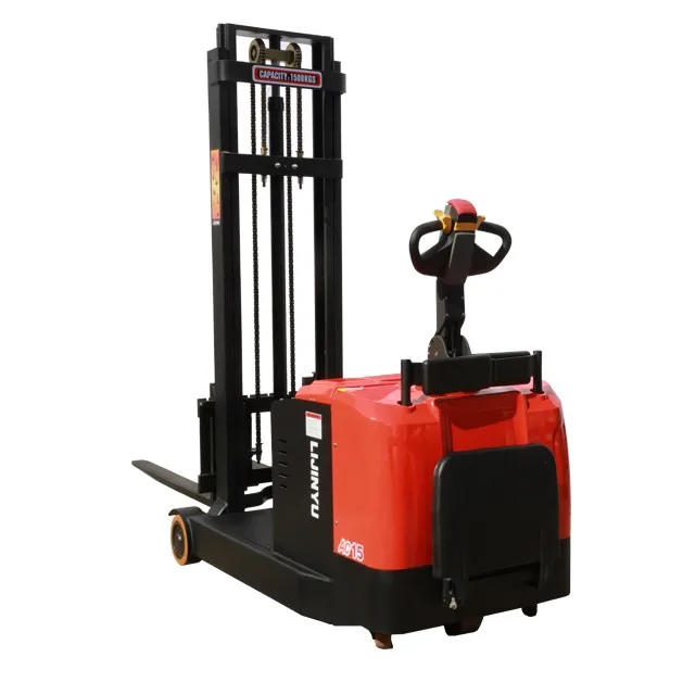 stand up counter balanced electric stacker forklift