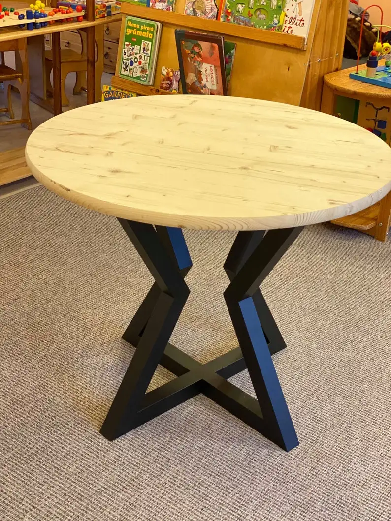 Dining Table Metal Frame Base Legs For Round Table Top Industrial style