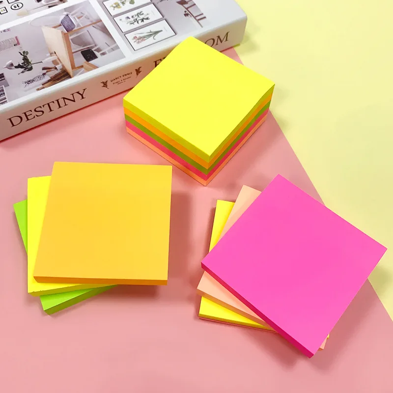 Hot Sale Sticky Note Pad 3x3 Inches 10 Colors Notes Custom logo