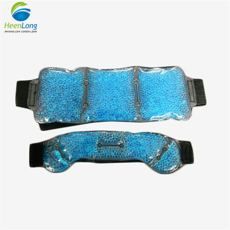 Medical care pain relief ice pack with wrap for hot cold gel therapy and reusable hot magic bag