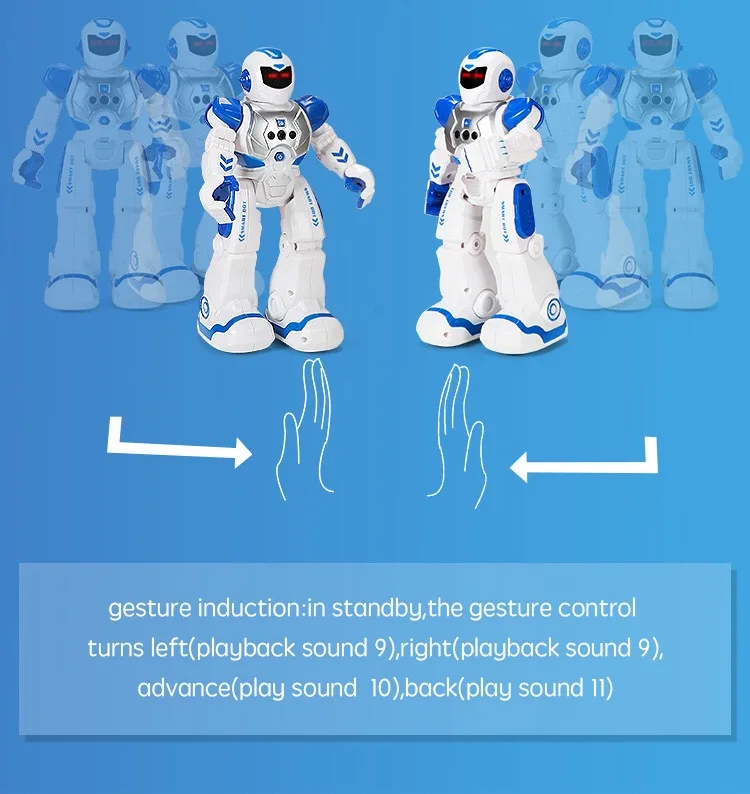 kids musical gesture sensing science early educational toy robots