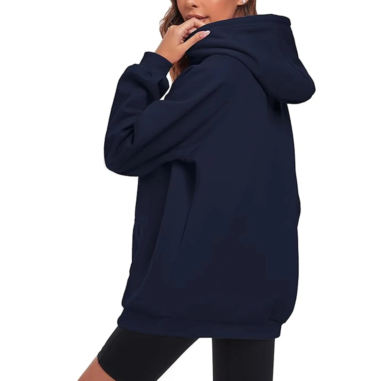 Fashion Wear Solid Color Women Hoodies Winter Clothing Women Hoodies