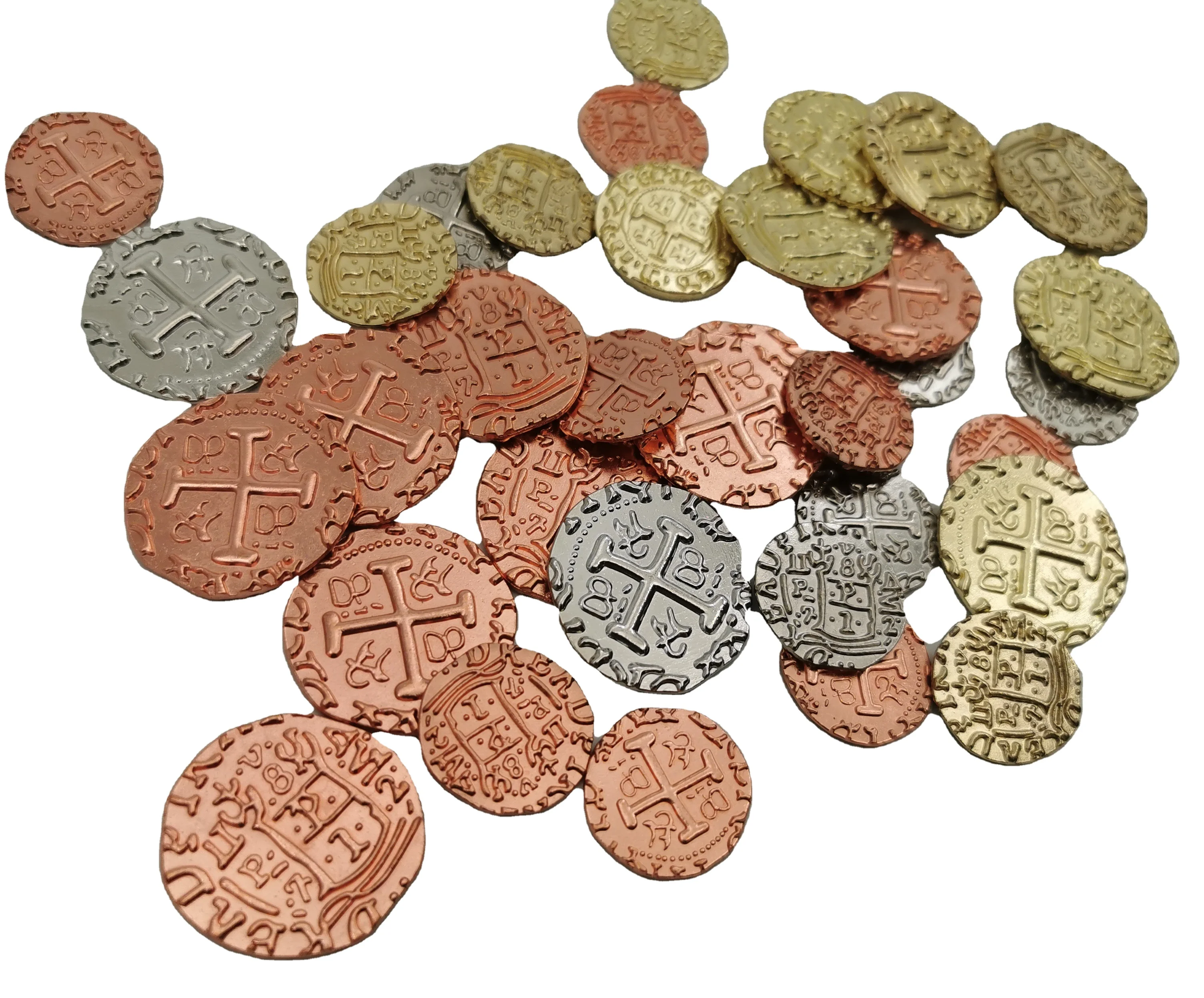 Дешевая металлическая монета для игры оптовая продажа золотые/серебряные/медные пиратские монеты и коллекции