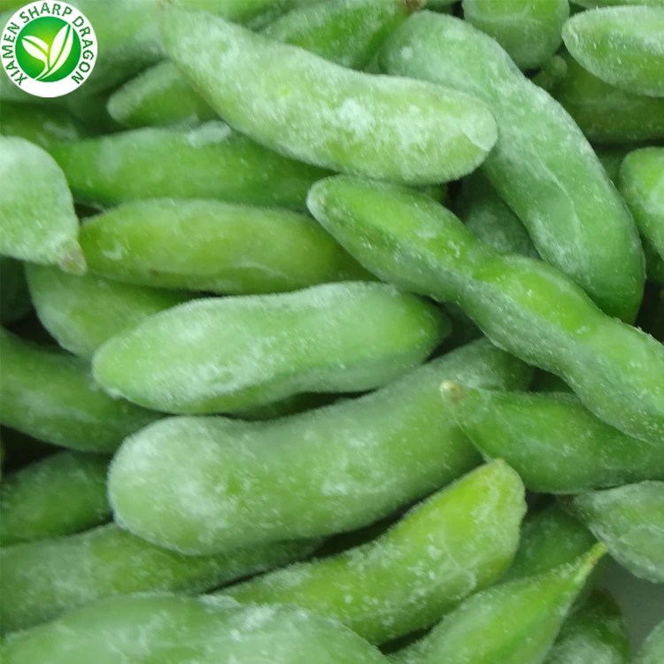 IQF Оптовые органические бобы Замороженные edamame pods
