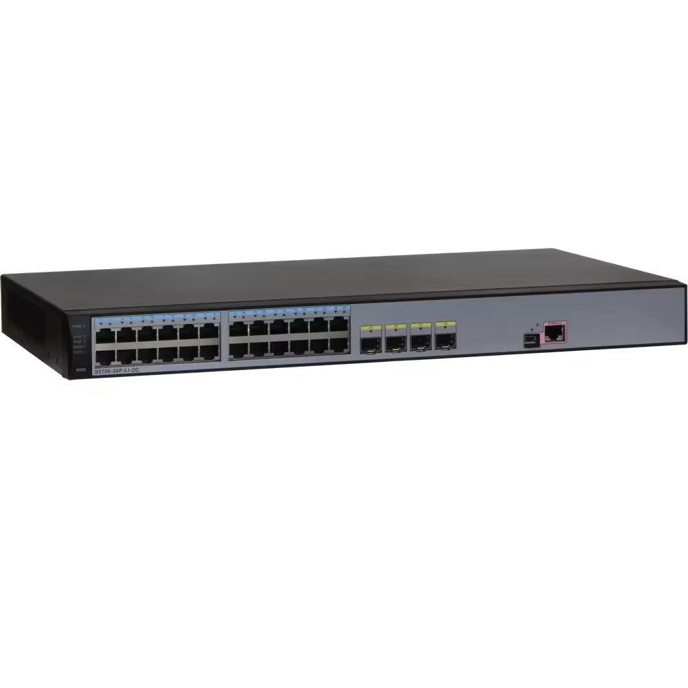 Основной коммутатор 98011716 S5735-L24P4S-A2 24 10/100 / 1000Base-T Ethernet порт, 4 гигабит SFP, POE +, источник питания переменного тока