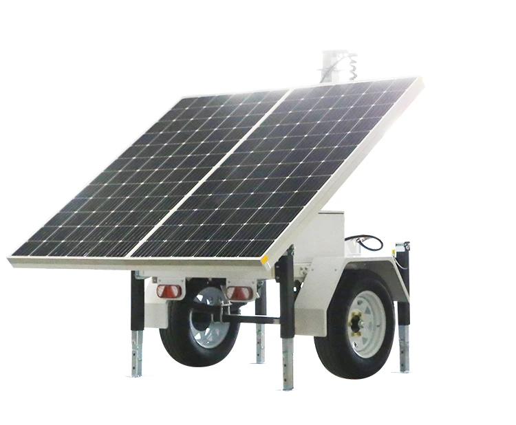 cctv camera solar trailer