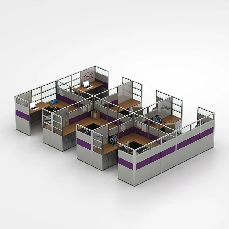 Office Furniture L Shape 4-10 People Modular Modern Staff Employee Table Desk office desk  Workstation