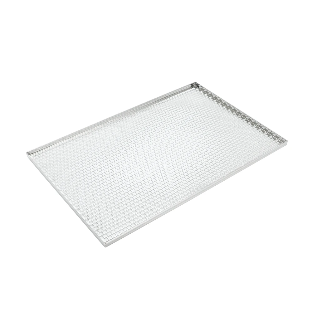 bakery trays 400*600mm baking pan aluminum trays 40x60cm bakery metal sheet pan 10mm thickness straight corner flat oven tray