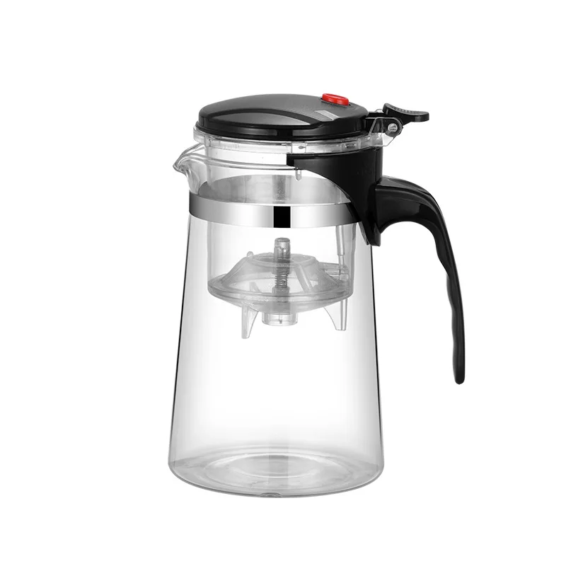 Glass Tea Pot Kettle Loose Leaf Tea Maker With Built In Infuser And Removable Filter