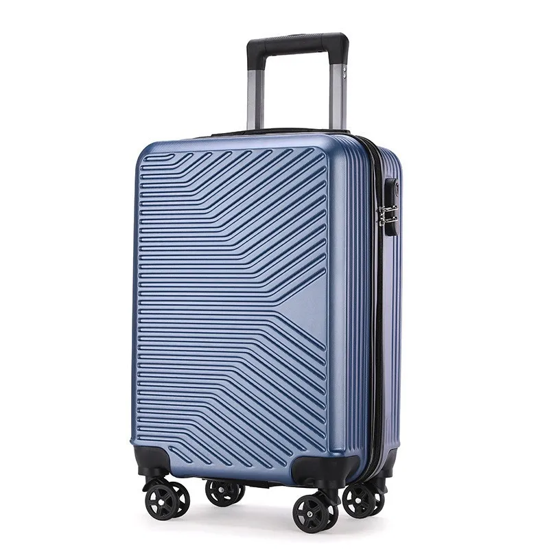 High Quality Black White ABS PC PP Rolling 22 Inch 22'  Trolley Luggage Travel Case Bag Baggage for Promotion With logo Brand
