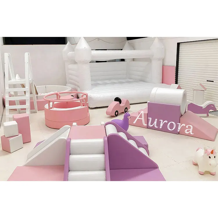 soft play mat non toxic kids playground indoor soft play naughty castle inflatable bouncer white bouncy castle
