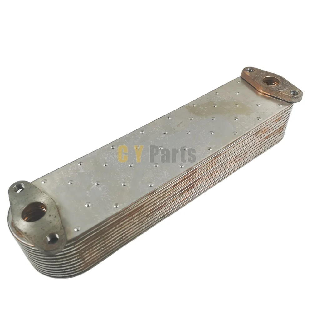 BPOC-2025 truck engine plate stainless steel oil cooler core 6006511250 6211-61-2111 for KOMATSU 6D140 12P