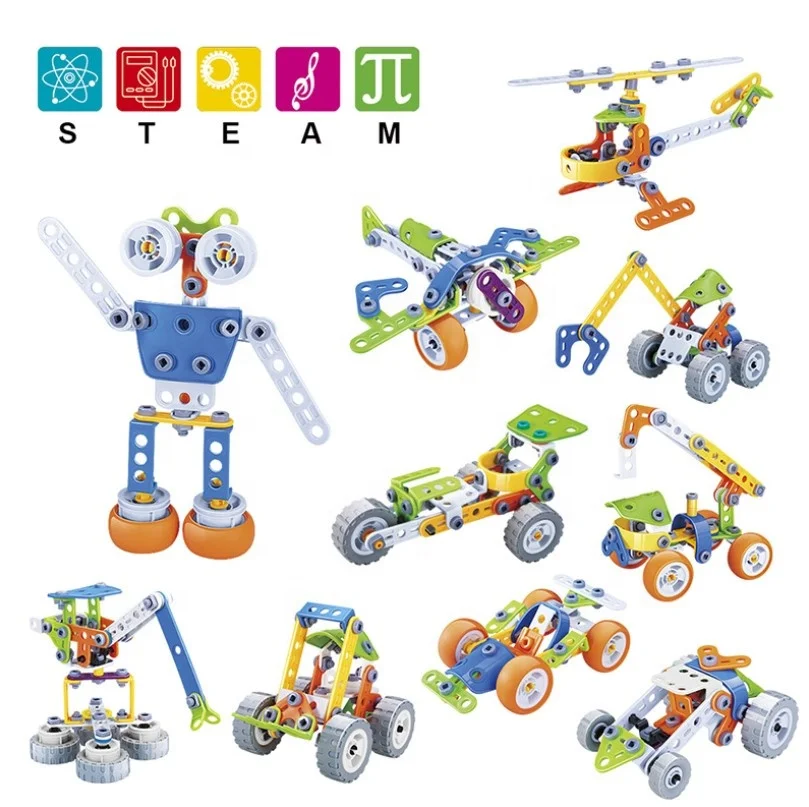 167 шт творческие конструкции разобрать строительные блоки Дети Играют Набор сборные игруши для ребенка