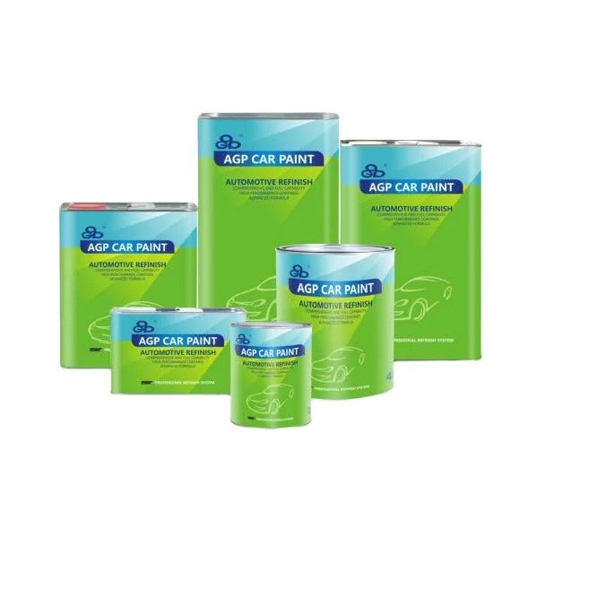 2k Acryl Resin Harden Satin Metallic Car Paint Black Auto Refinish Paint