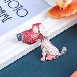 Cute Dog Business Medical Wholesale Cheap Simple Luxury wedding Bridal Custom brooch female korean enamel magnetic pins