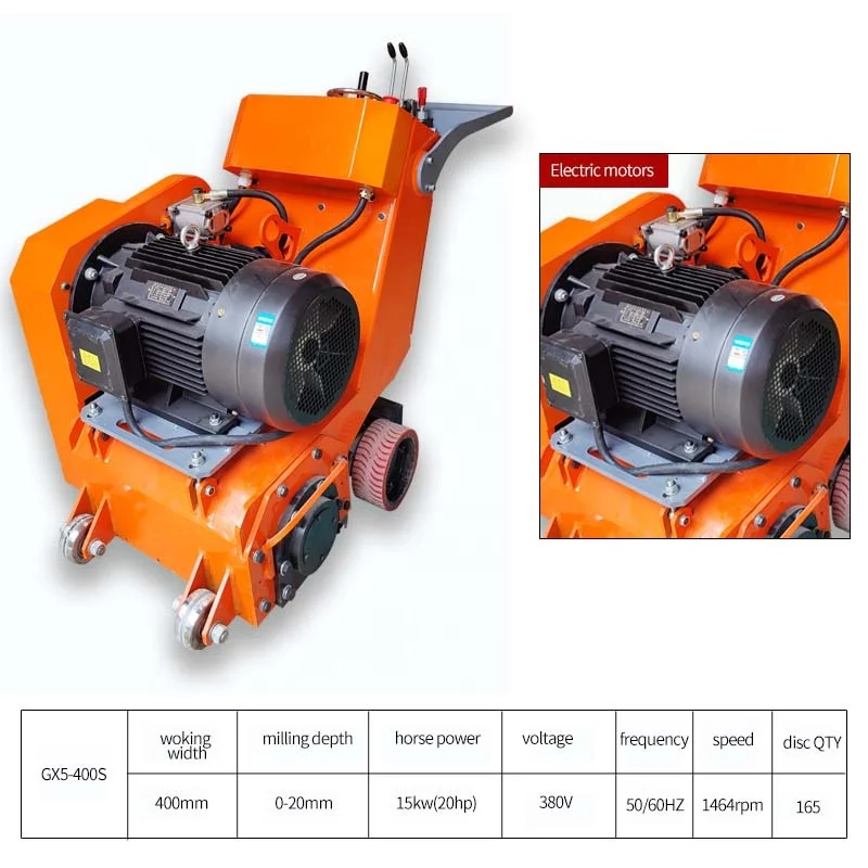 GX5-400S  Factory Supply Hydraulic Remote Control Self-Propelled Concrete Scarifying Machine for Concrete Loosening