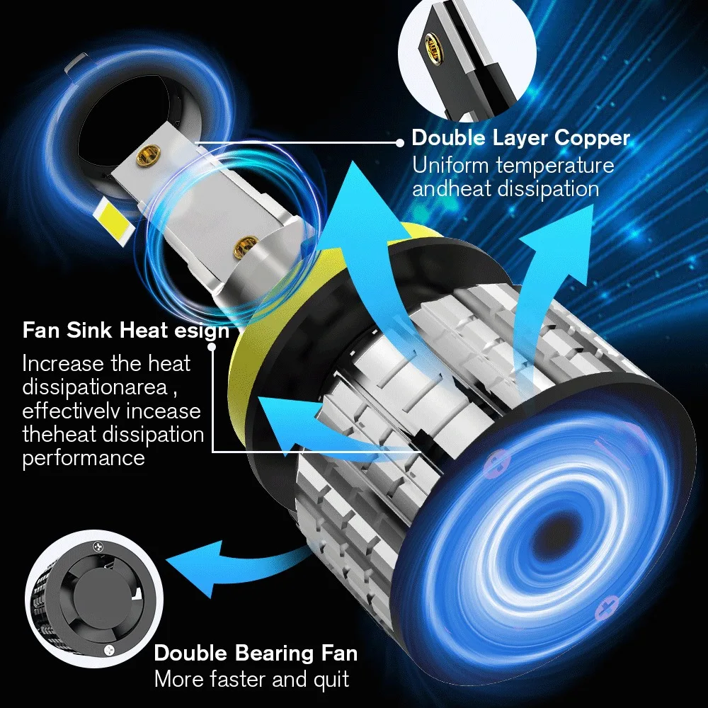 Can wholesale super bright S6 bright silver white LED bulb super bright far and near integrated headlight H7 H11 car LED light
