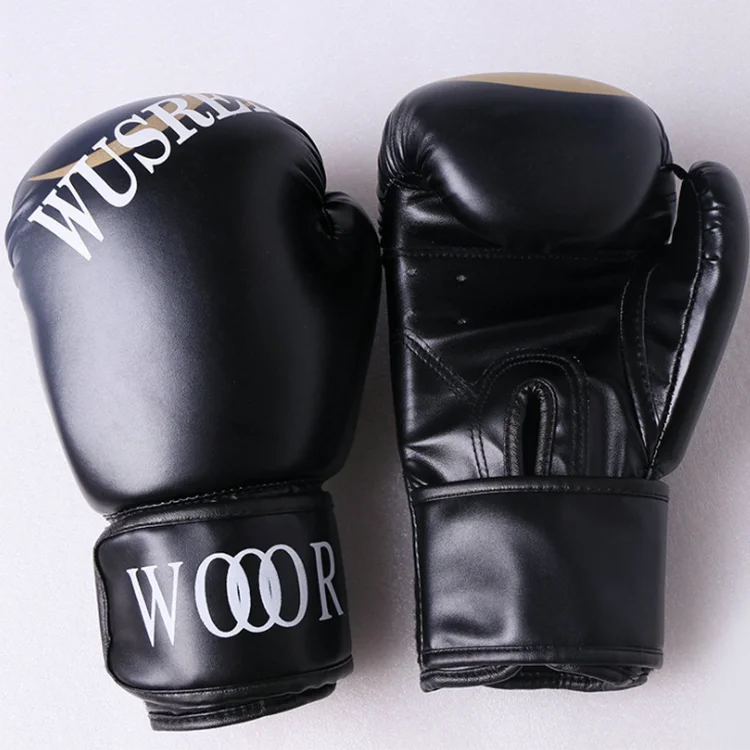 Wholesale pu leather custom logo personalised  boxing gloves