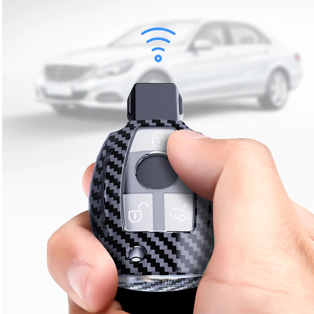 Автомобильные аксессуары, Магнитный чехол для автомобильного ключа из поликарбоната и ТПУ, Жесткий Чехол, совместимый с Mercedes Benz