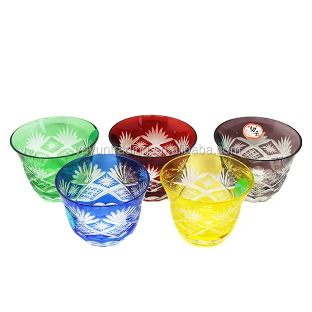 Liquor shot cup set tea cup sake glass cups hand blown wine glasses