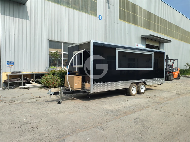 Deep Fryer Trailer French Fry Pizza Cart Sale Coffee Cart Ice Cream Trucks Food Concession Standard Food Cart Equipment