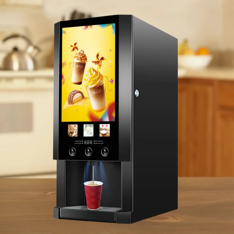Best Selling Freestanding Commercial Intelligent Desktop Economical Instant Bean To Cup Automatic Vending Coffee Machine