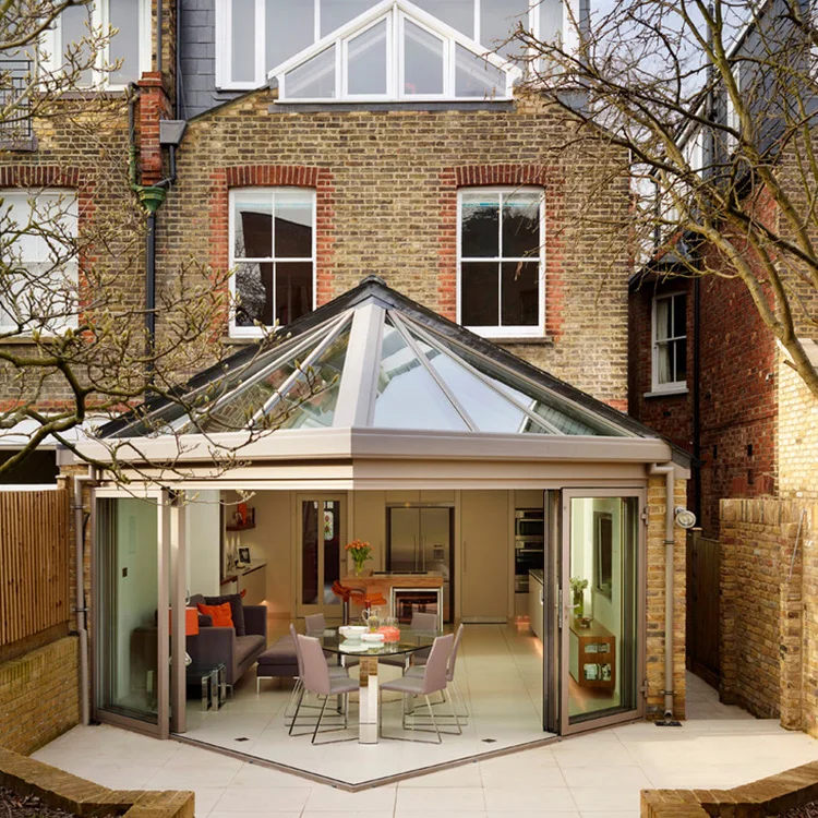 Winter garden conservatory frame prefab patio  solar aluminum sun room outdoor glass room sun room used sunroom